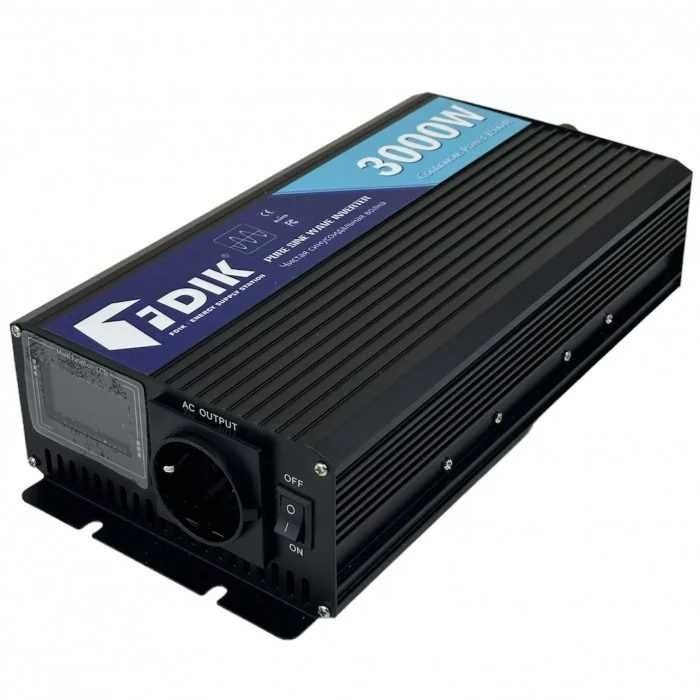 Invertor cu undă sinusoidală pura FDIK 12V sau 24V 3000, 5000W