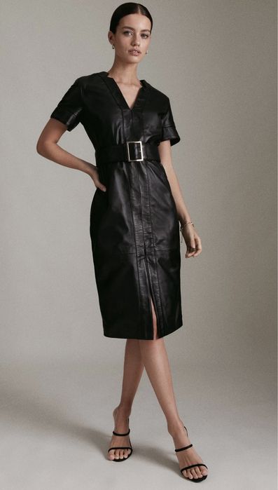 Rochie din piele naturala Karen Millen
