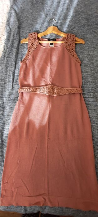 Пепелно розова рокля Mango Suit размер М