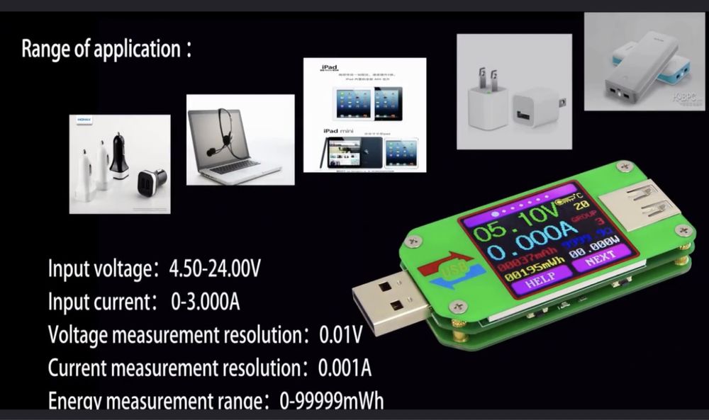 Цифровой USB тестер с Bluetooth