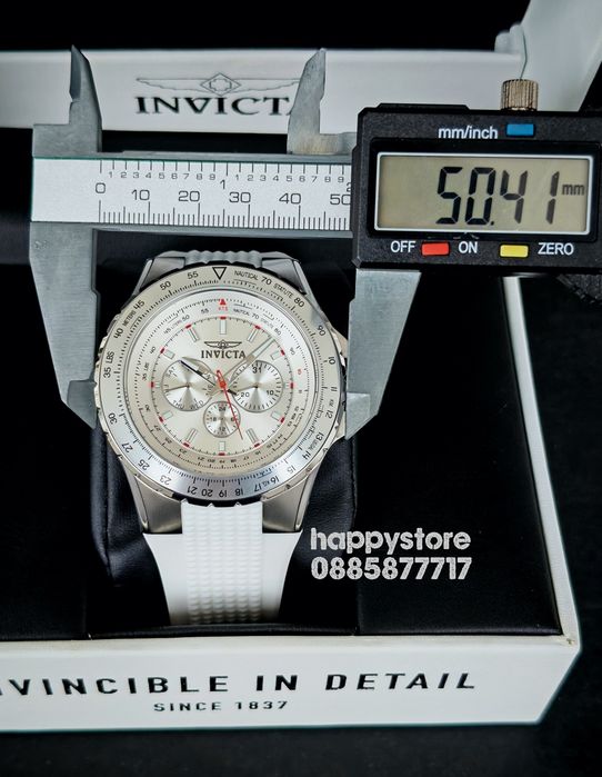 INVICTA Aviator white 50 mm, Инвикта нов ръчен часовник