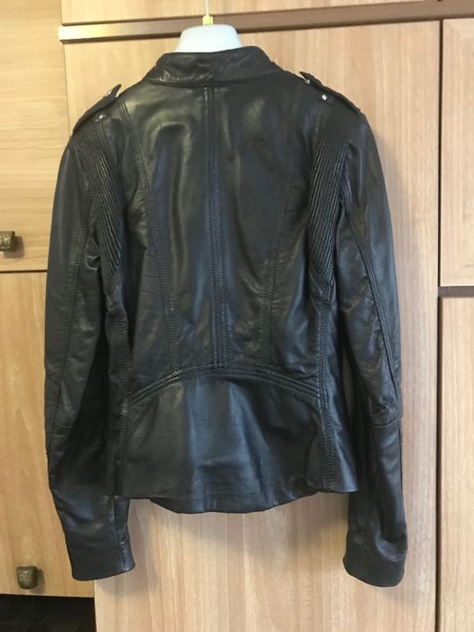 Geaca piele naturala moto, jacheta biker de dama