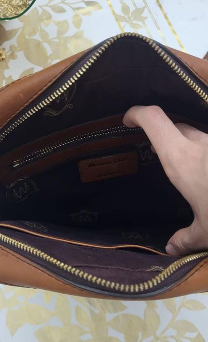 Massimo Dutti кожаный барсетка