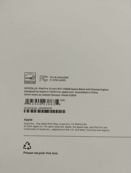 iPad Pro 13 M4 256gb Wi-fi