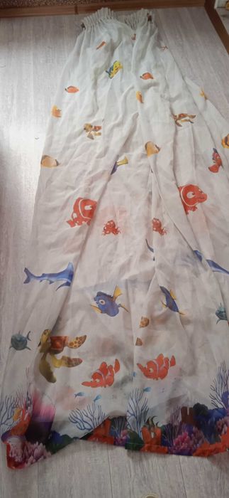 тюль от 2 м  б/у