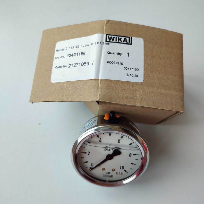 Манометър 10 barG бронз