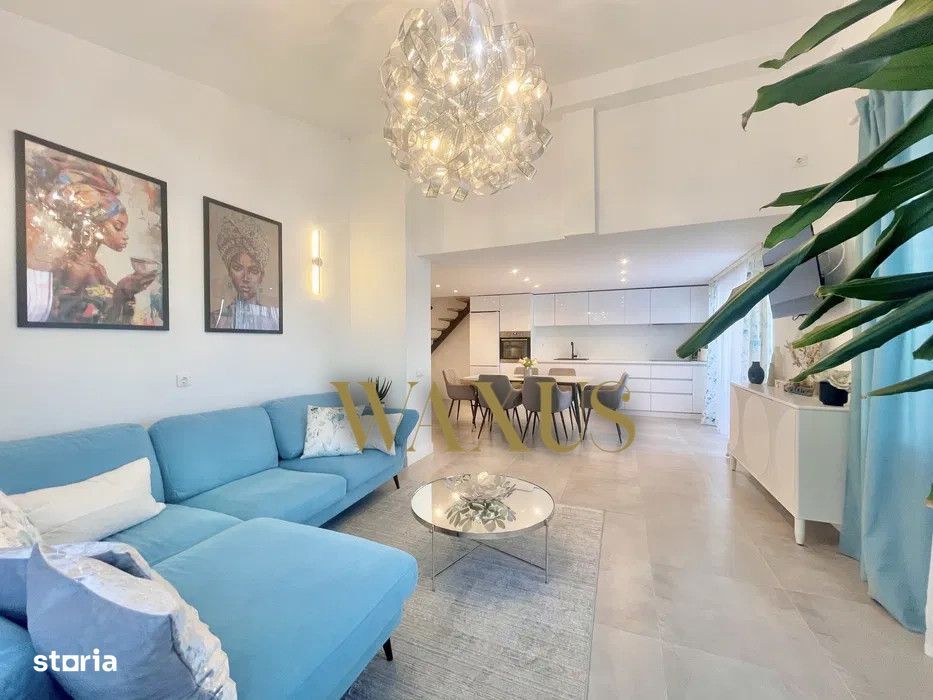 Penthouse elegant 90mp, 2 nivele, terasa, zona Edgar Quinet, Manastur — fotografia 2