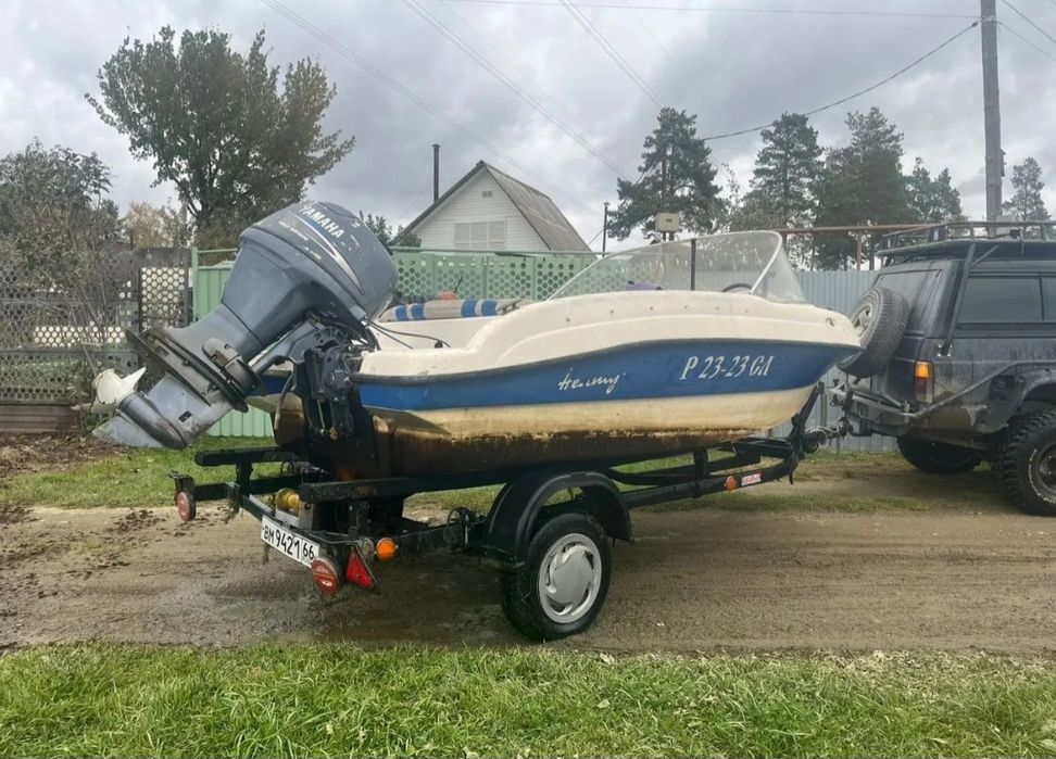 Продаётся катер с мотором Yamaha 40 4 тактный