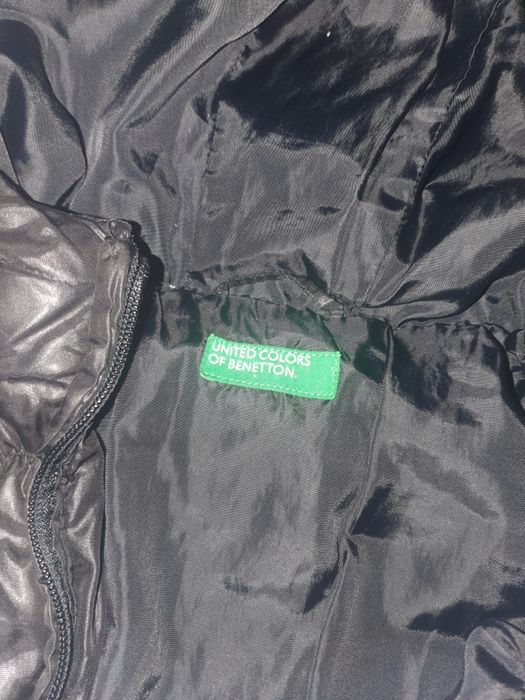 Черно зимно якенце с гъши пух Benetton