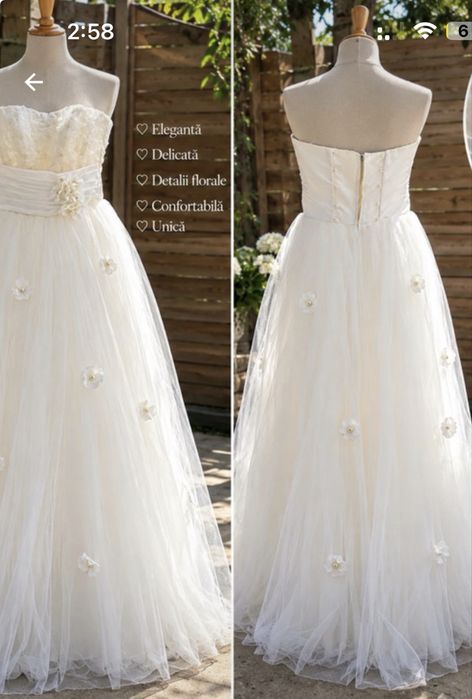Rochie mireasa marimea S