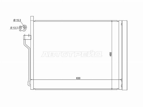 Радиатор кондиционера  Bmw 730