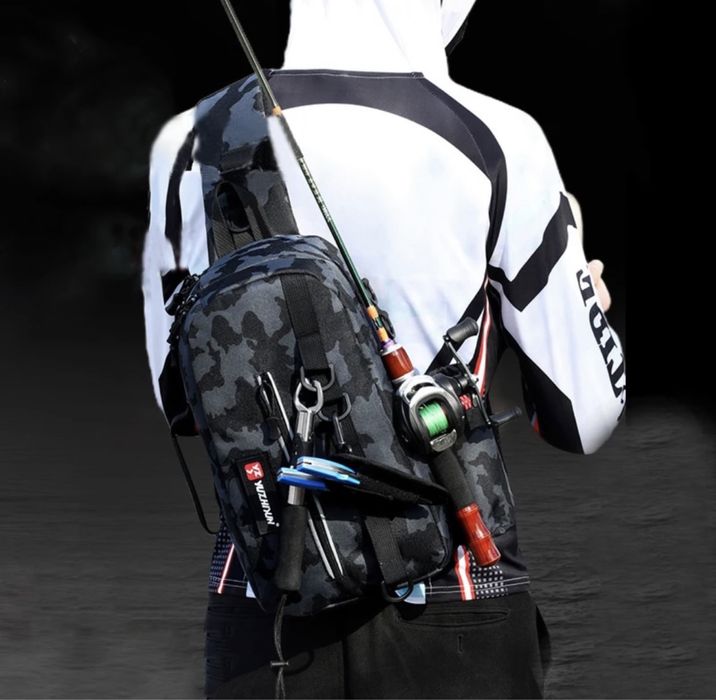 мъжка чанта за спининг Daiwа джобове за риболовни принадлежности