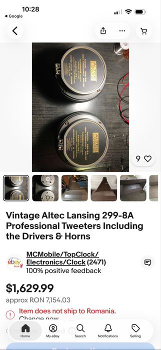 Altec Lansing 299-8A horn-uri