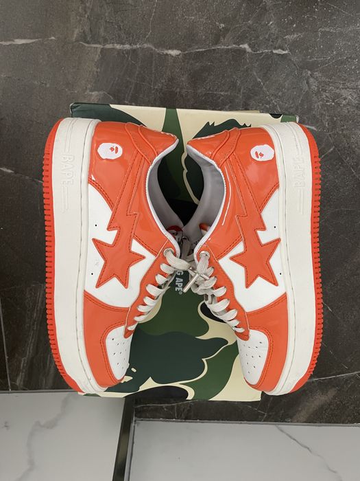 Adidasi Bapesta Portocalii