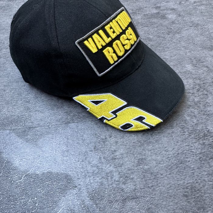 Sapca Valentino Rossi VR46 Official Licensed Racing Cap Black Yellow Embroidered MotoGP