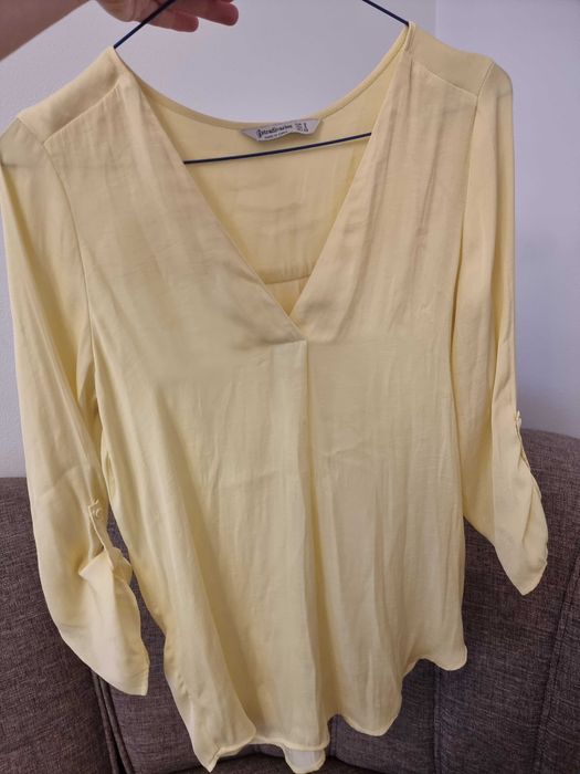 Bluza galben pal Stradivarius