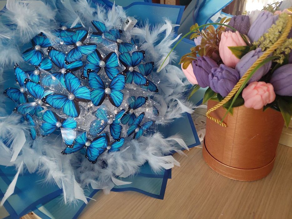 Mandarin buket Kapalakli buket Букет из бабочек Mandarin Buket