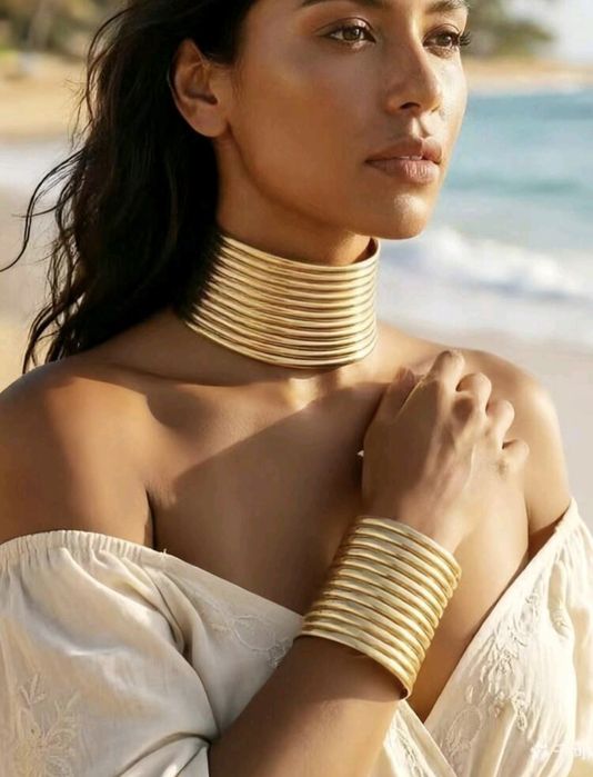 Комплект сет колие-чокър и гривна