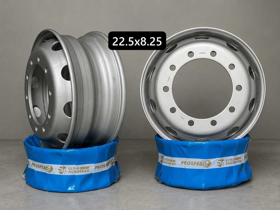 Yuk mashinalari uchun turli o‘lchamdagi diskalar 22.9x11.75, 22.5x9.00