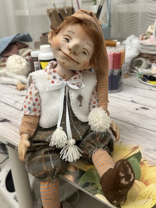 Интерьерные Куклы Буратино, ручная работа