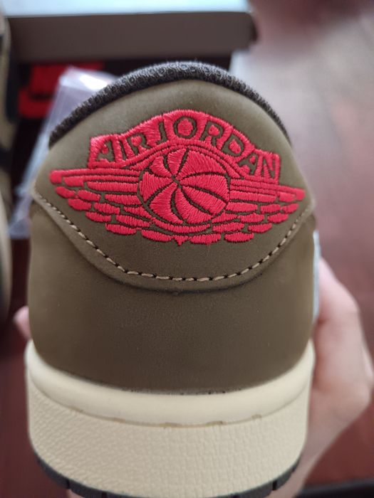 Мъжки спортни обувки/Маратонки на Nie Air Jordan 1 Low  Travis Scott цвят Mocha/ Маратонки от колекцията Найк Аир Джордан 1 ниски x Травис Скот Mocha