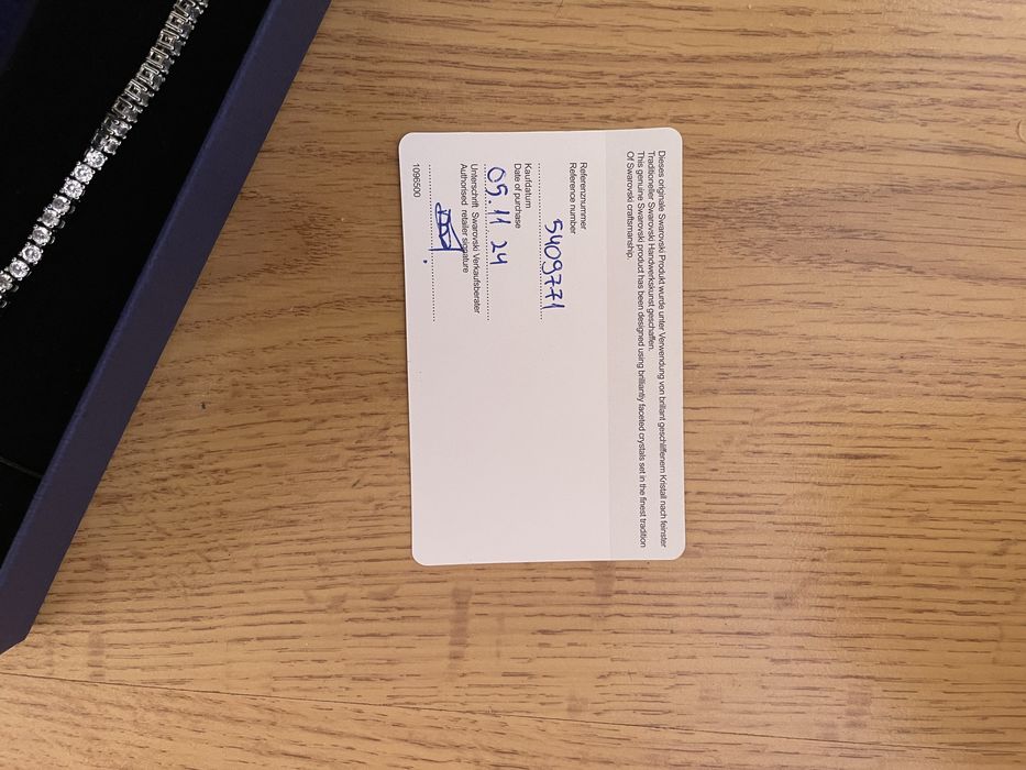 Swarovski tennis bracelet silver