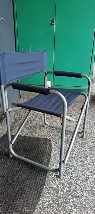 НОВ Къмпинг стол сгъваем усилен