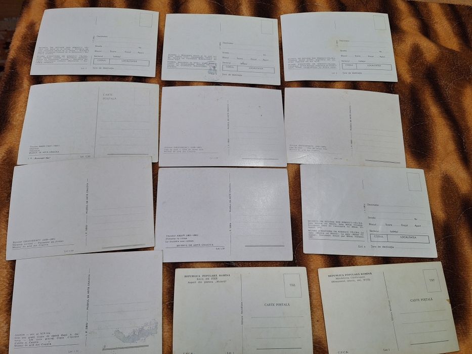 Lot 12 carti postale din perioada comunista