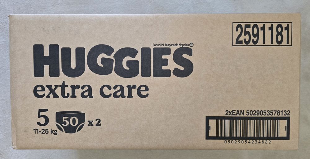 Vand pampersi 100buc  Huggies Extra Care nr5