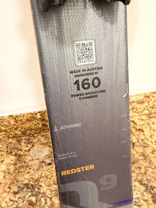 Schiuri Atomic Redster Q9 Revoshock S 160 cm + Legaturi X12 GW