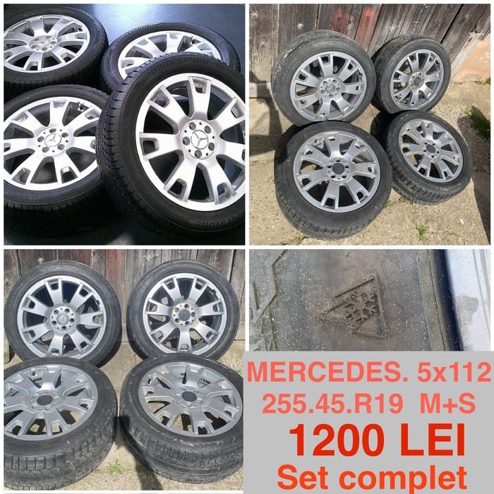 Vând seturi de 4x Jante echipate cu anvelope pentru MERCEDES și BMW