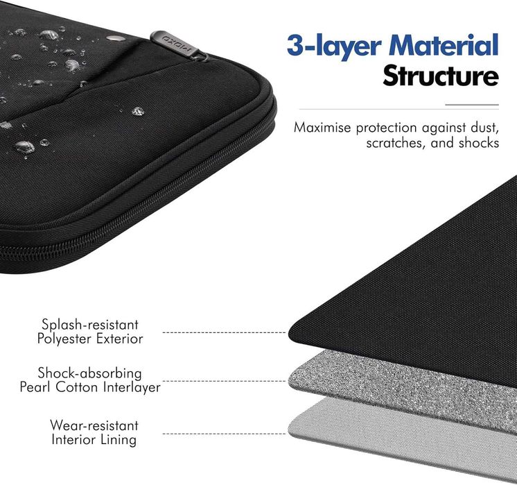 Чанта за таблет 12.9 инча с дръжка 3-слойна защита