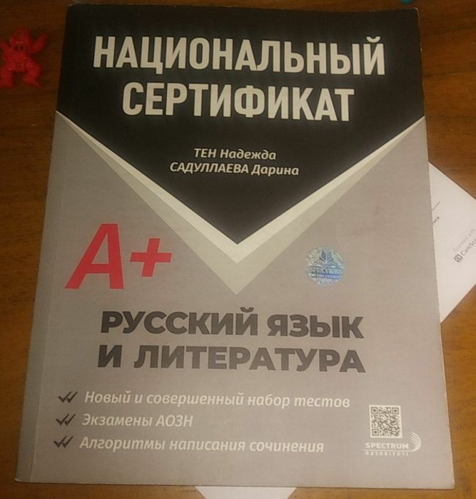 Книга по русскому, для подготовки к национальному сертификату