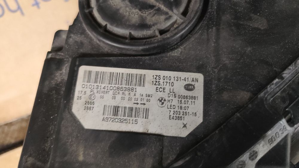 Ляв фар БМВ f10 f11 dynamic xenon