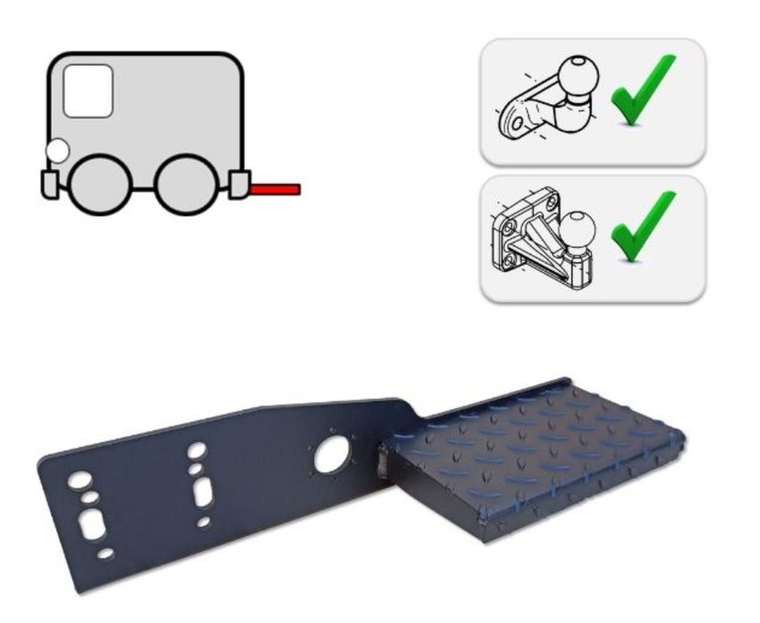 Treaptă Cârlig Remorcare Sprinter Crafter 1996 - 2026 Scara Cârlig NOU