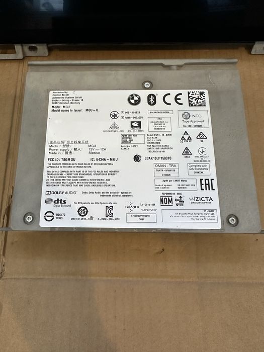 Navigatie BMW X5 G05, X6 G06, X7 G07 : Display / Unitate / Modul