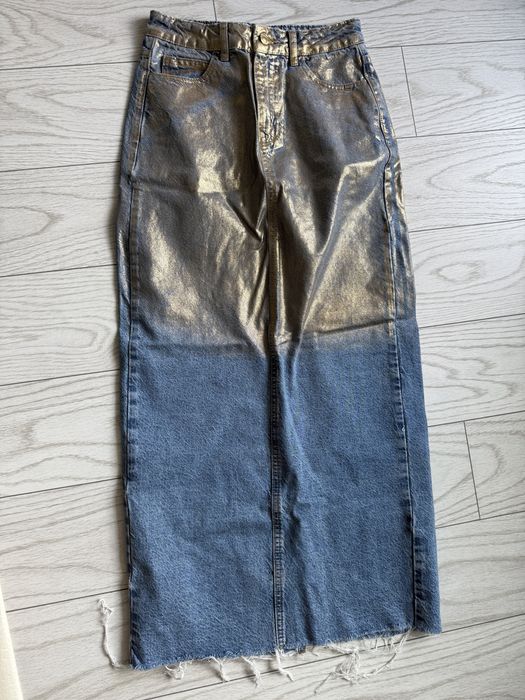 Fusta midi jeans Zara • Xs
