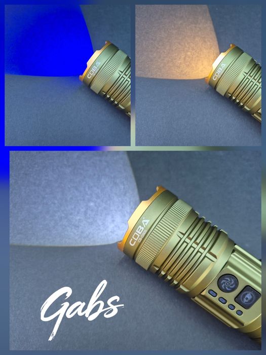 Мощен трицветен LED фенер COBA CB-G905 ,TG-Wick 3000M