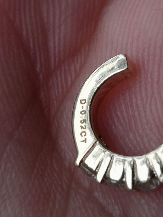 Vind cercei din aur 14kt cu 0,55ct diamante