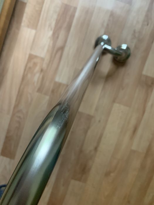 Карниз угловой для душа (нержавейка)