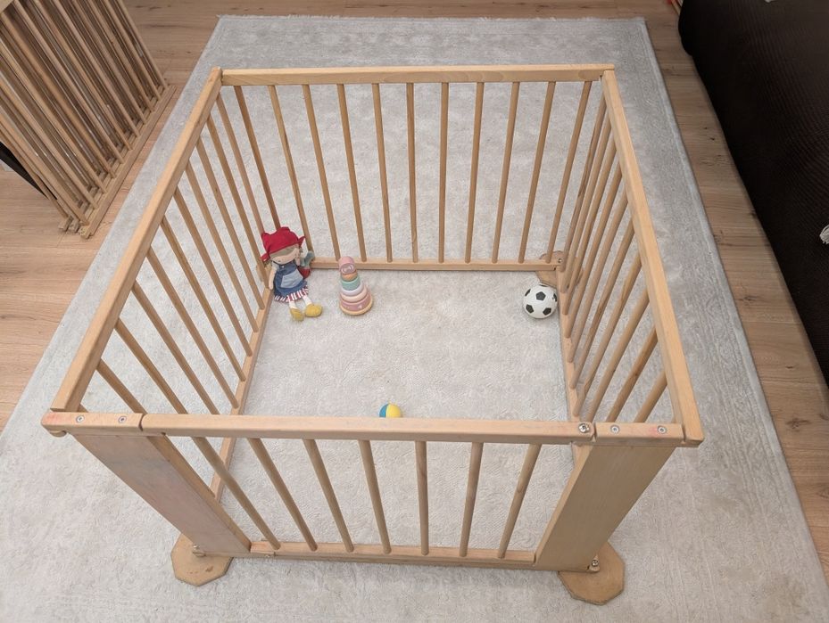 Tarc de joacă din lemn masiv, configurabil – ușor de montat,