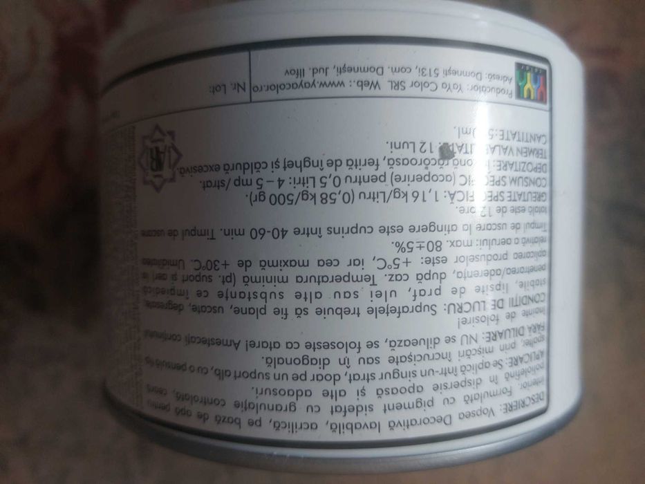 Vopsea decorativa de Lux, Eva Madreperla Alb Perlat cu Fulgi de Sticlă
