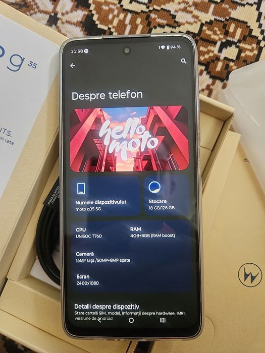 Motorola G32-5G full box