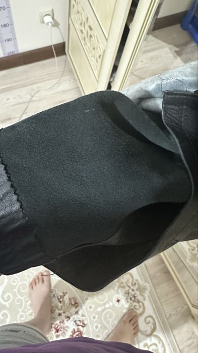 Кожанный плащ из 90/х