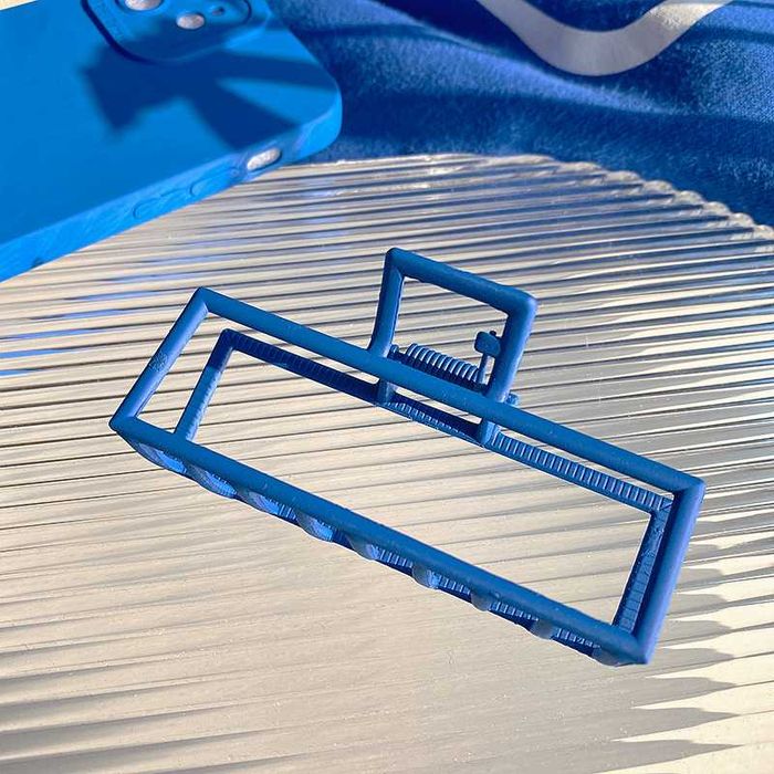 Синий крабик металлический