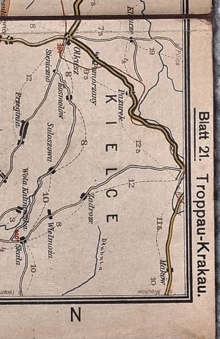 Hartă originală interbelică pe pânză Freytag & Berndt cca 1930 Germania / Europa Centrală.