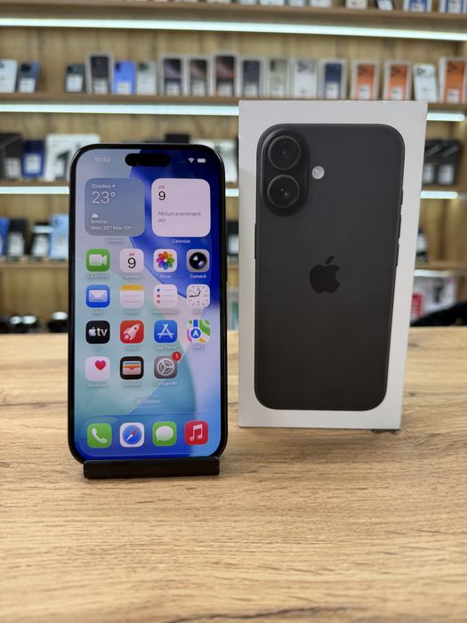 ‼️ iPhone 16 Black 128Gb - Sanatate bat.100% -  Garantie 12 luni
