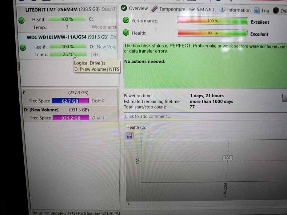 Hard Disk Extern Rack WD HDD extern usb 3.0 1TB 1000GB