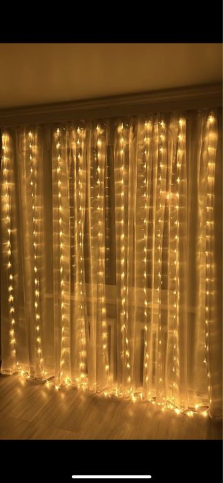 Гирлянды водопад