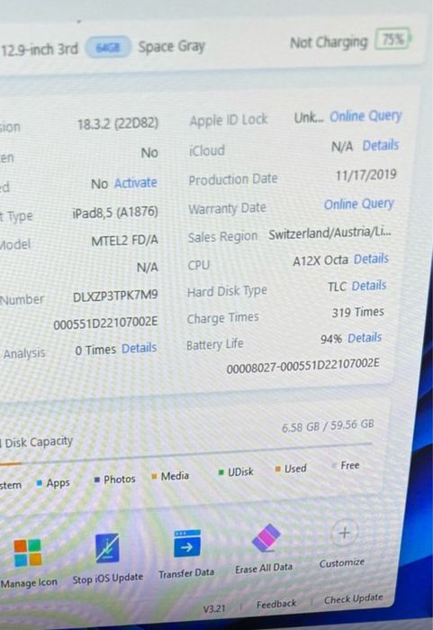 Ipad pro 12,9 inch generatie 3